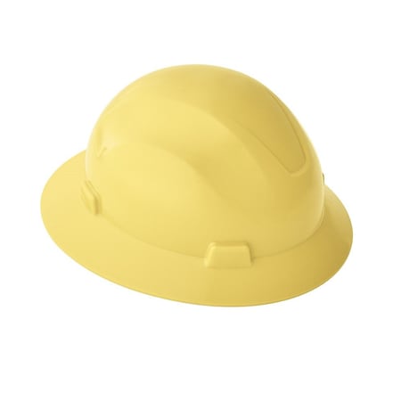 Jackson Safety Hard Hat, Advantage, Non-Vented, Full Brim, Yellow 20801